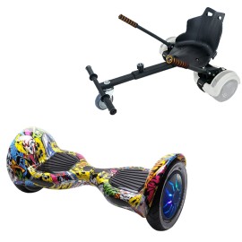Pakke Hoverboard Standard Go Kart, 10 tommer, Off-Road HipHop PRO, Lang Rækkevidde, og Sort Hoverkart, Smart Balance Segboard