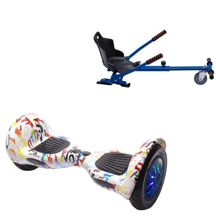 Hoverboard 10 Pouces et Standard Hoverkart Kit, Off-Road Splash PRO, Standard Autonomie et Hoverkart Bleu Standard, Smart Balance
