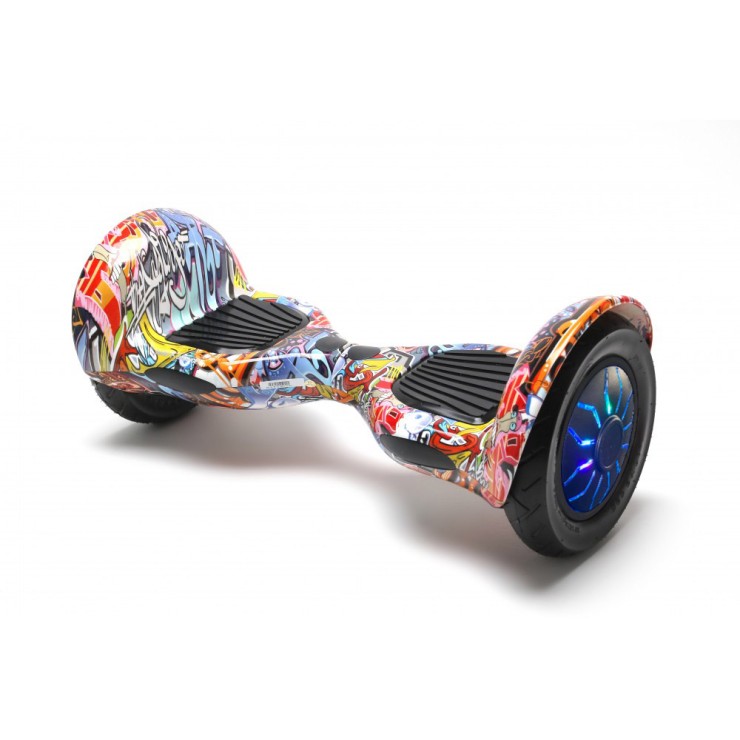 10 tommer Hoverboard, Off-Road HipHop Orange PRO, Standard Rækkevidde, Smart Balance