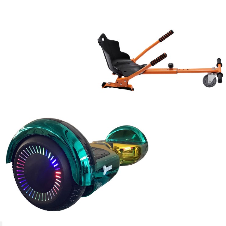 Pakke Hoverboard Standard Go Kart, 6.5 tommer, Regular California PRO, Lang Rækkevidde, og Orange Hoverkart, Smart Balance Segboard