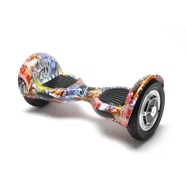 10 Zoll Hoverboard, Off-Road HipHop Orange, Maximale Reichweite, Smart Balance