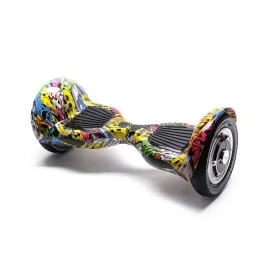 10 inch Hoverboard, 15 km/h, UL2272 Certified, Bluetooth, LED Lighting, 700W Power, 4Ah Battery, Smart Balance, OffRoad HipHop
