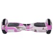Smart Balance Original Hoverboard, Regular Camouflage Pink Handle, 6.5 INCH, Dual Motors 36V, 700Wat, Bluetooth Speakers, LED L