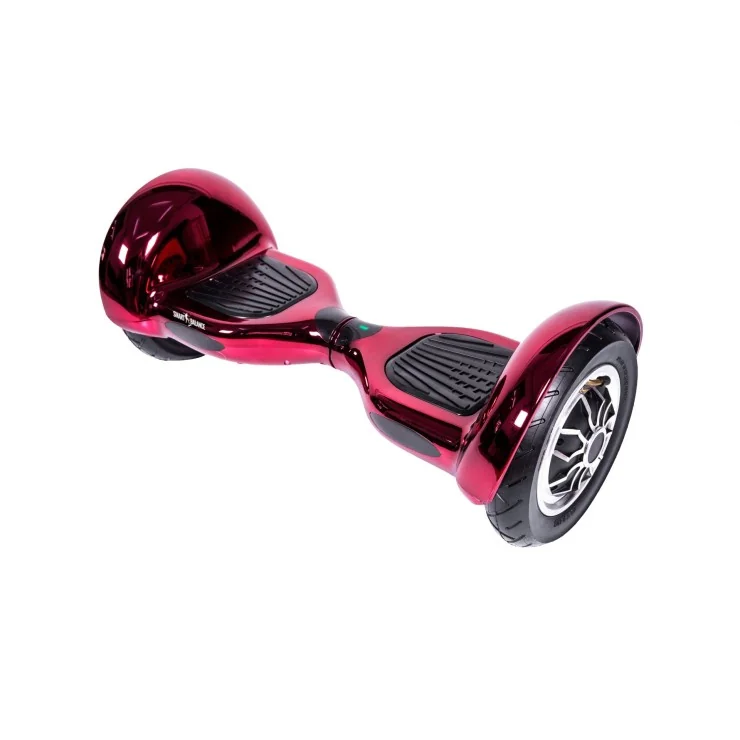 Hoverboard 10 Zoll Elektro Scooter, UL2272 Certified, Bluetooth, LED Beleuchtung, 700W Power, 4AH Akku, Smart Balance, OffRoad ElectroRed