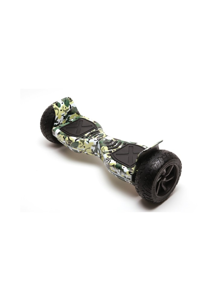 Smart Balance Original-Hoverboard, Hummer Camouflage, 8.5 Zoll, Doppelmotoren 36 V, 700 Watt, Bluetooth-Lautsprecher, LED-Leucht