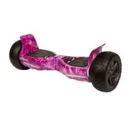 8.5 inch Hoverboard, All-Terrain, 15 km/h, UL2272 Certified, Bluetooth, LED Lighting, 700W Power, 4Ah Battery, Smart Balance, Hummer Galaxy Pink