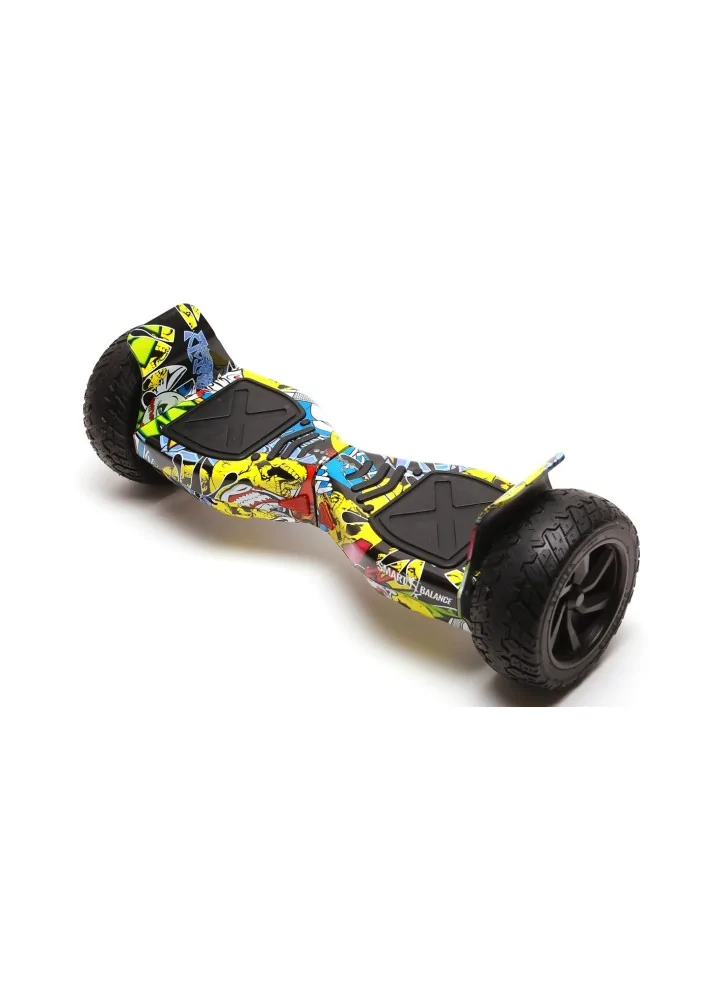ELEKGO Hoverboard tout-terrain de 8,5 pouces, hoverboards tout-terrain avec  application intelligente, avec Go-Kart, Bluetooth, double moteur puissant