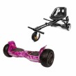 Paket Hoverboard Go-Kart, Smart Balance Hummer Galaxy Pink, 8.5 Tum, Dual Motors 36V, 700Wat, Bluetooth-hogtalare, LED-ljus, Pr
