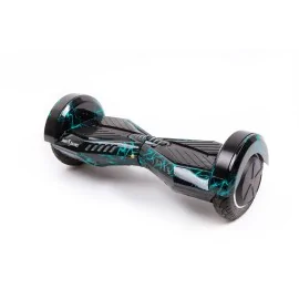 6.5 inch Hoverboard, 15 km/h, UL2272 Certified, Bluetooth, LED Lighting, 700W Power, 4Ah Battery, Smart Balance, Transformers Thunderstorm Blue