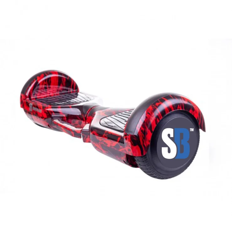 Smart Balance Original Hoverboard segboard, Regular Flame Handle, 6.5 tommer, Dual Motors 36V, 700Wat, Bluetooth-hojttalere, LE