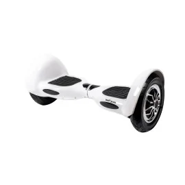 10 inch Hoverboard, 15 km/h, UL2272 Certified, Bluetooth, LED Lighting, 700W Power, 4Ah Battery, Smart Balance, OffRoad White