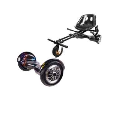 Paket Hoverboard Go-Kart, Smart Balance OffRoad Thunderstorm 7, 10 Tum, Dual Motors 36V, 700Wat, Bluetooth-hogtalare, LED-ljus,