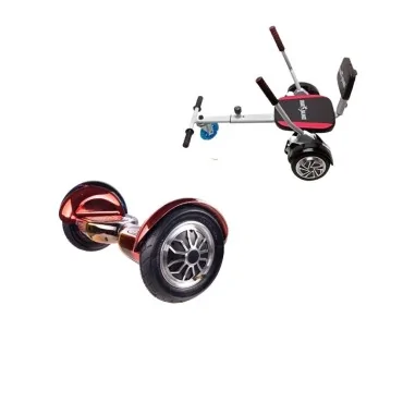 Hoverboard Go-Kart Pack, Smart Balance OffRoad Sunset, 10 Tommer, dubbele motoren 36V, 700 Wat, Bluetooth-luidsprekers, LED-ver