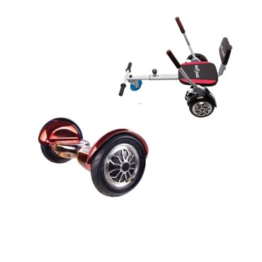Paquet Go-Kart Hoverboard, Smart Balance OffRoad Sunset, 10 Pouces, Deux Moteurs 36V, 700Watts, Bluetooth, Lumieres LED , Hoverk