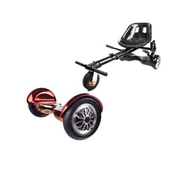 Hoverboard Paket Go-Kart, Smart Balance OffRoad Sunset, 10 Zoll, Doppelmotoren 36V, 700 Watt, Bluetooth-Lautsprecher, LED-Leucht