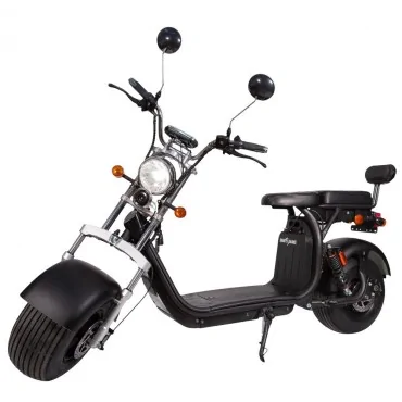 Elektrisk Premium Moped SB50 Urban med Licens plus Utökad Räckviddspaket - extra 20Ah batteri, 1500W, totalt 40Ah, 45 km/h, 120 km Autonomi, Svart, Smart Balance