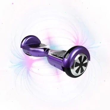 Smart Balance Origineel Hoverboard, Regular Purple, 6.5 Tommer, dubbele motoren 36V, 700 Wat, Bluetooth-luidsprekers, LED-verli